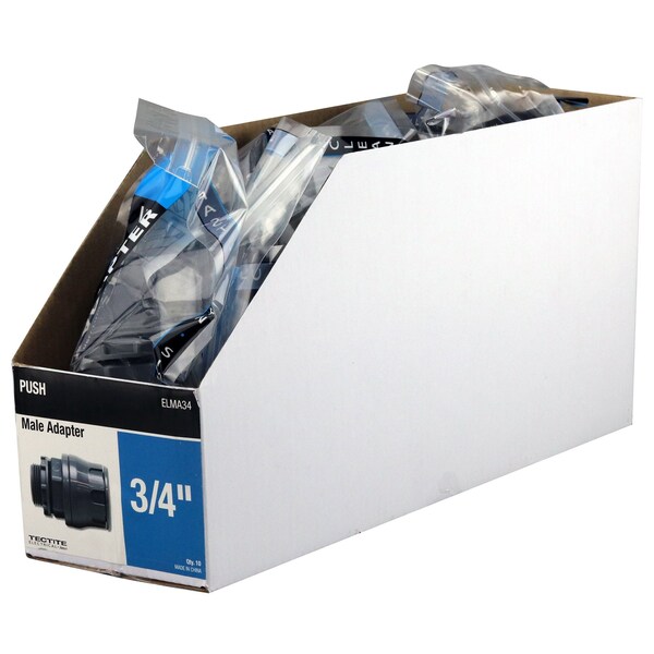 Apollo Conduit Fitting Connector, Push-On, Stainless Steel, Zinc Plated ELMA34 - main